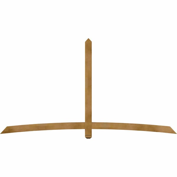 Ekena Millwork Bellingham Rough Sawn Timber Gable Bracket, Western Red Cedar, 108"W x 58"H x 4"D x 4"F, 13/12 Pitch GBW108X58X0404BEL00RWR - main